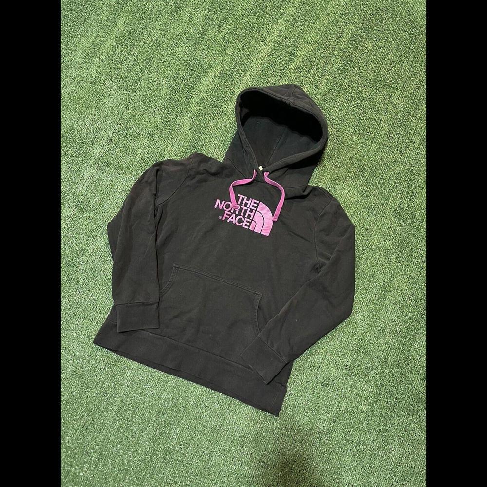 The North Face Hoodie Sweatshirt Womens Medium Graphic Logo Purple